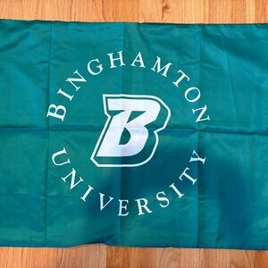 Binghamton University Green Pillow Case, New in package